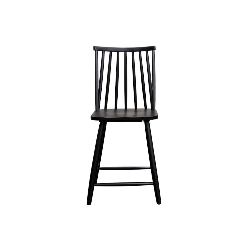 Farmhouse Brown Counter Stools Set of 2 with Back Support