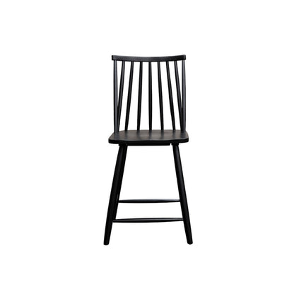 Farmhouse Brown Counter Stools Set of 2 with Back Support