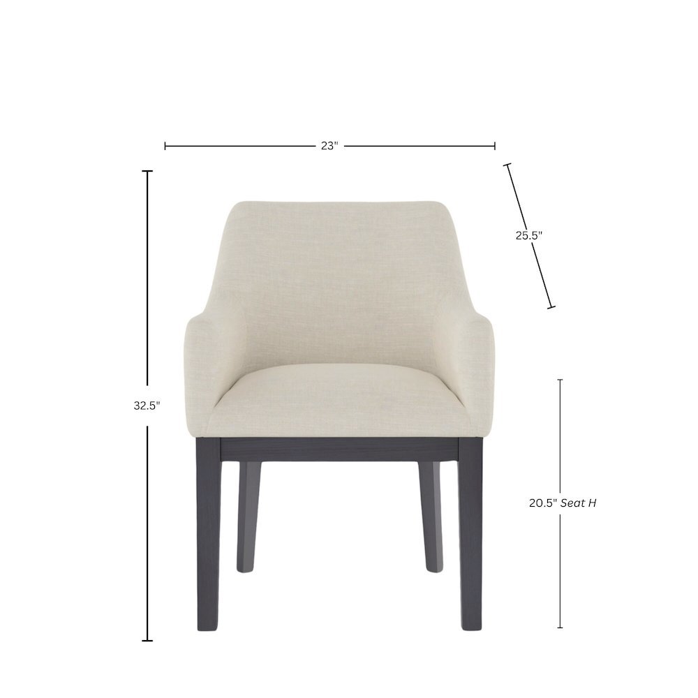 Modern Upholstered Side Chairs Set of 2 with Comfortable Seating Stylish Design
