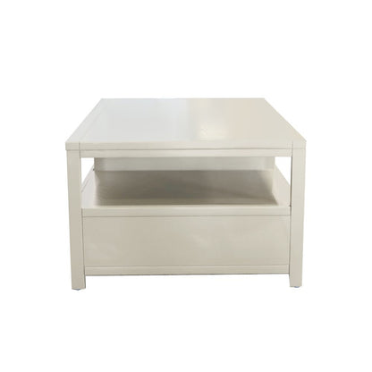 Cocktail Table Modern Farmhouse Style with Storage Drawer