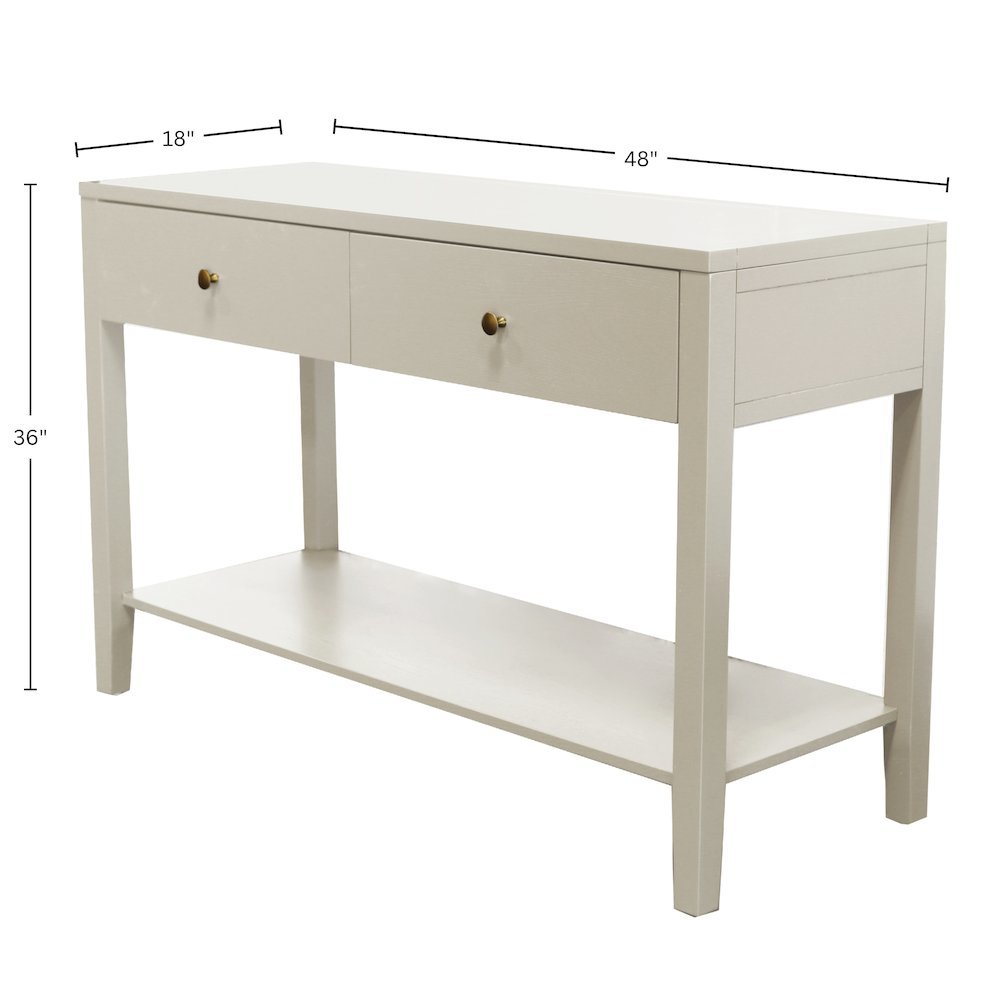 Console Table Modern Farmhouse Style with Drawer Storage