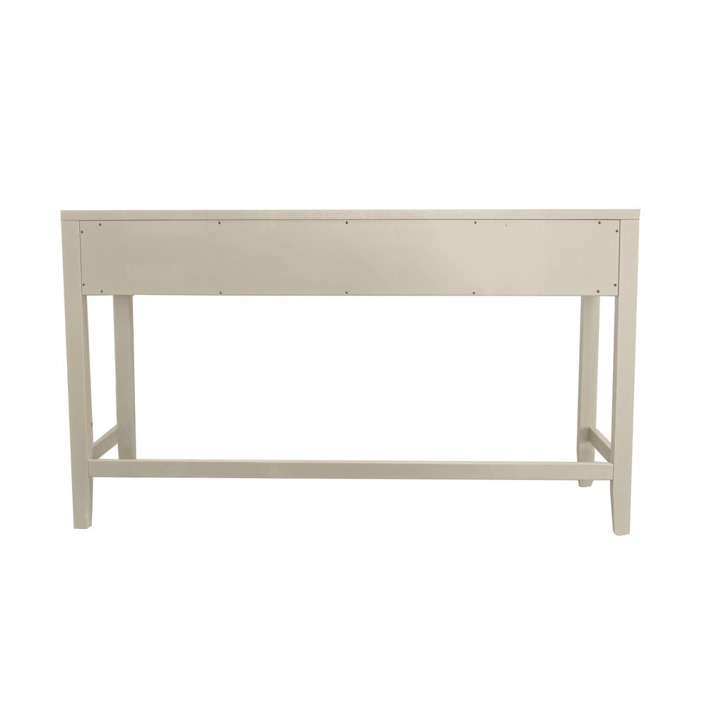 Writing Desk with Drawer Modern Farmhouse Style Solid Wood Surface