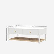 Coffee Table with Modern Design and Open Shelf Storage
