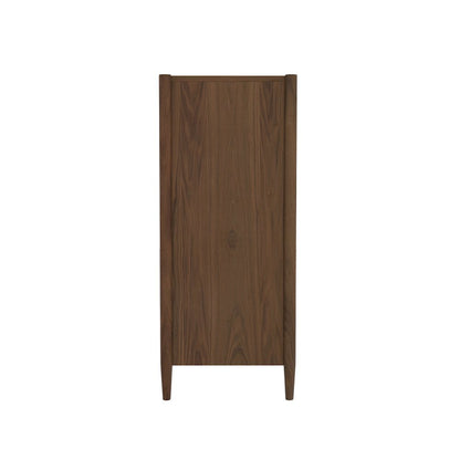 Walnut Accent Chest with Modern Contemporary Design and Spacious Drawer