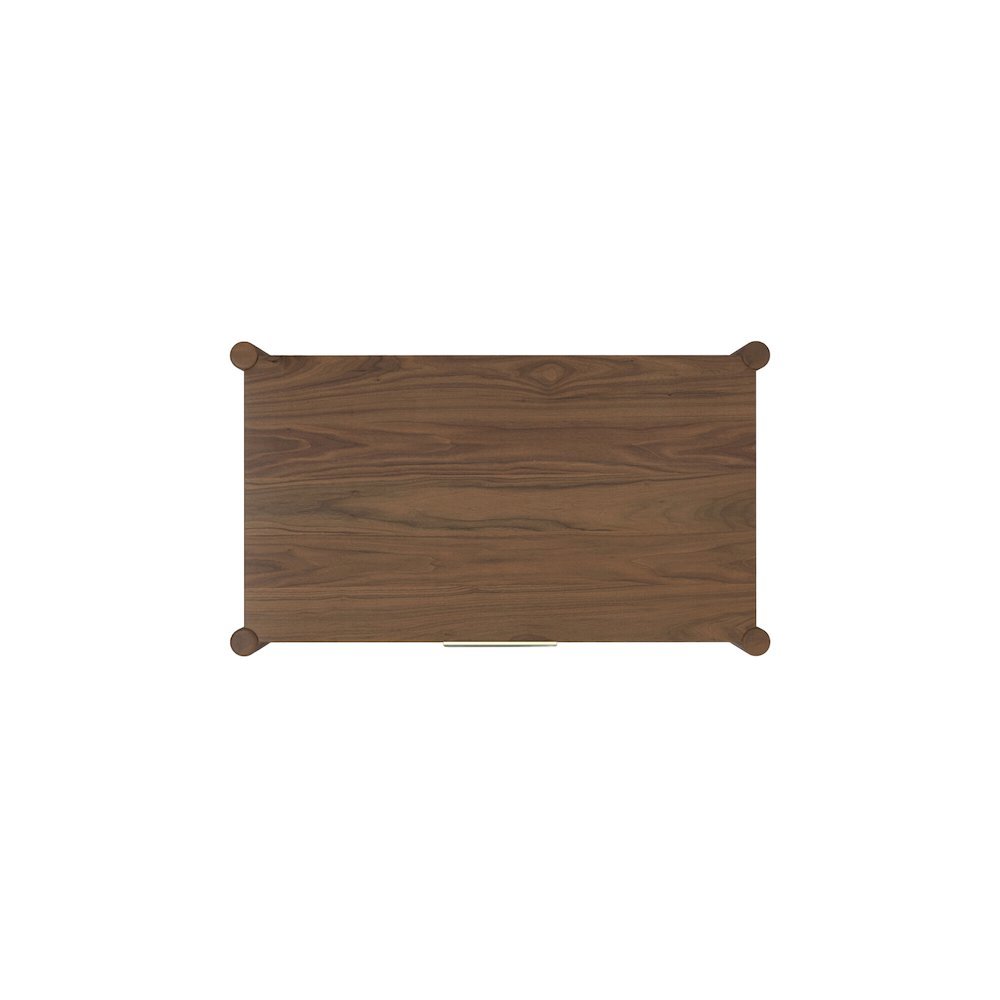 Walnut Accent Chest with Modern Contemporary Design and Spacious Drawer