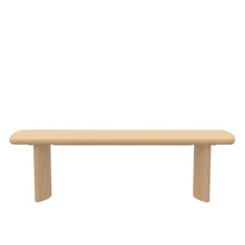 Light Oak Modern Dining Bench with Sturdy Frame and Comfortable Seating