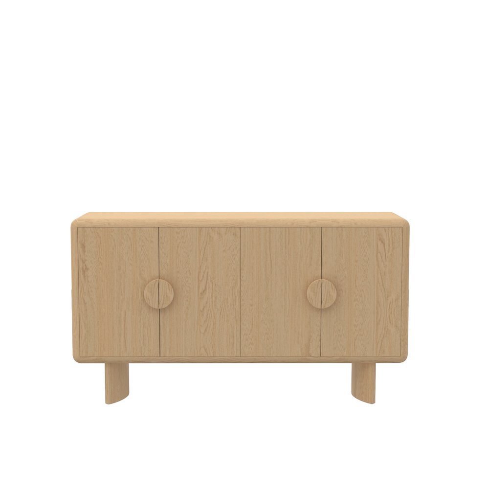Sideboard Light Oak Modern Design with Spacious Storage and Durable Build