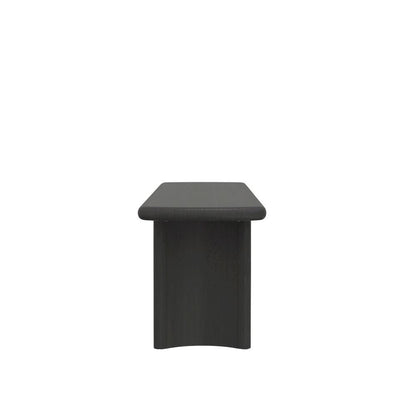 Black Modern Dining Bench with Sturdy Frame and Comfortable Seating