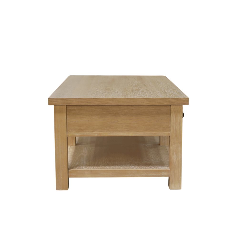 Modern Farmhouse Coffee Table with Sturdy Construction and Single Piece Design
