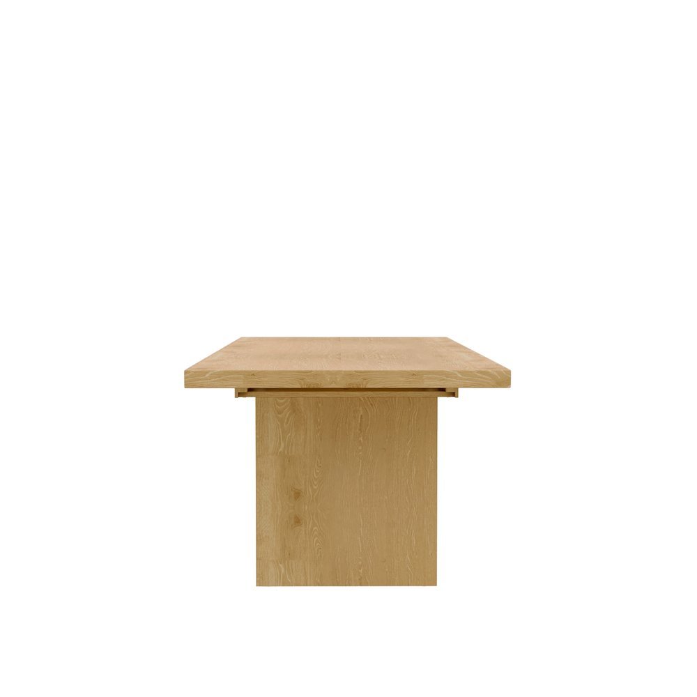 Warm Wood Extension Dining Table with Adjustable Height and Modern Rustic Design