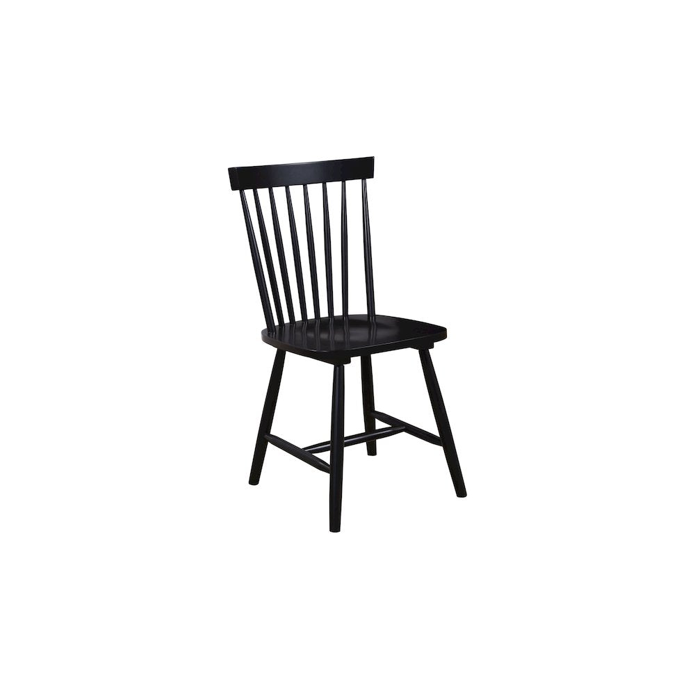 Lyra Set of 2 Side Chairs, Black