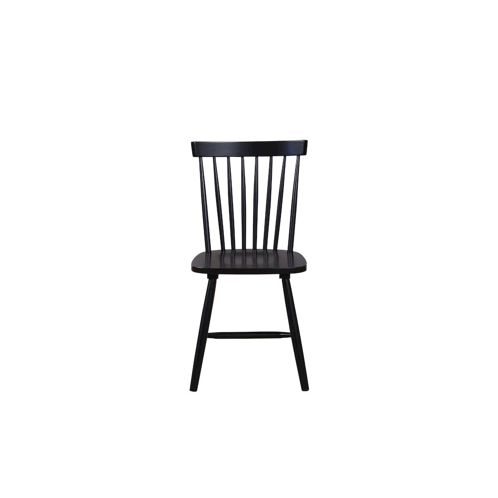 Lyra Set of 2 Side Chairs, Black
