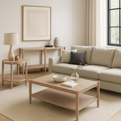 Sinclair Rectangular Coffee Table, Natural