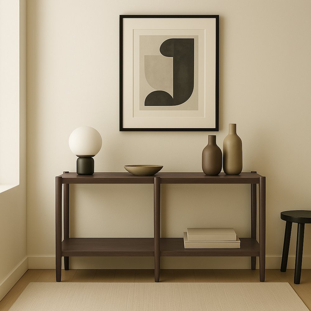 Sinclair Console Table, Walnut
