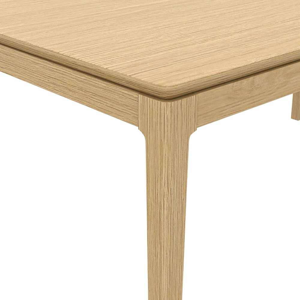 Cove Rectangular Dining Table, Light Oak