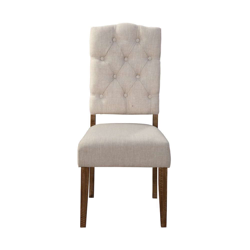 Newberry Set of 2 Side Chairs, Medium Brown