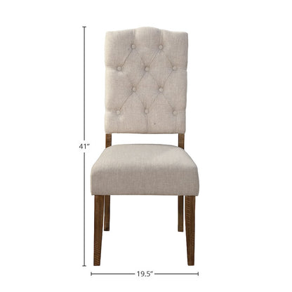 Newberry Set of 2 Side Chairs, Medium Brown