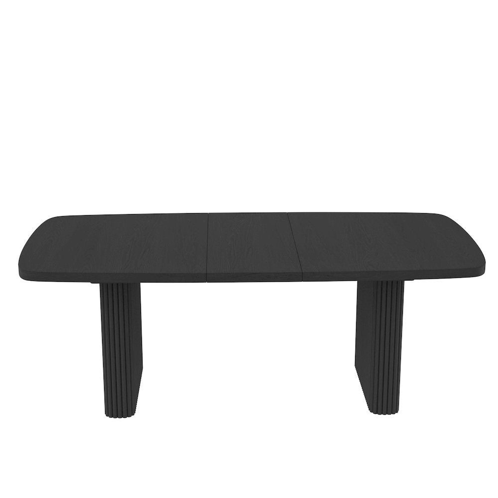 Reba Rectangular Dining Table, Black