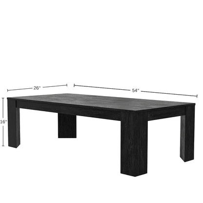 Carter Rectangular Coffee Table, Black