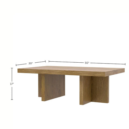 Donte Rectangular Coffee Table, Oak