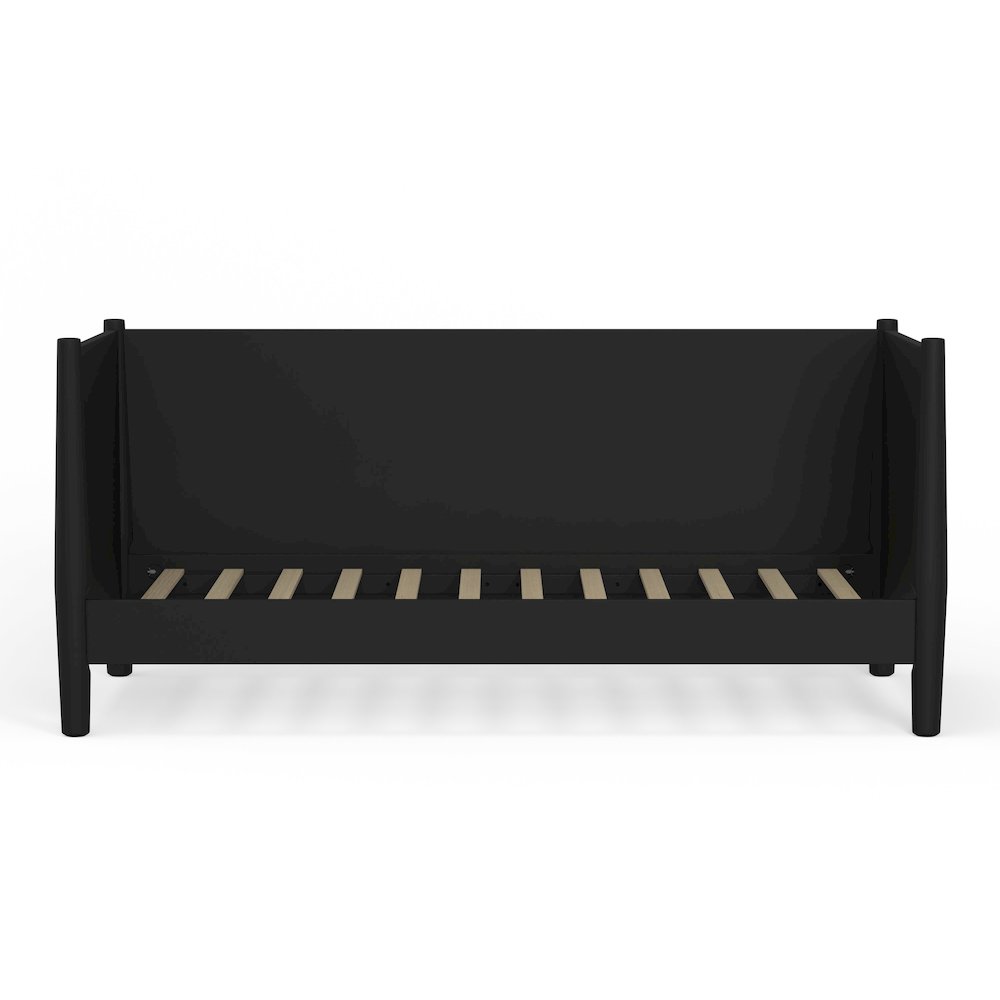 Flynn Mid Century Modern Twin Size Day Bed, Black