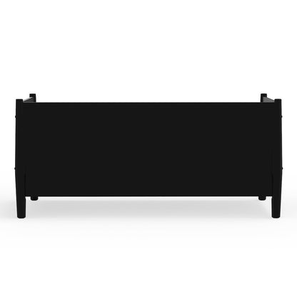 Flynn Mid Century Modern Twin Size Day Bed, Black