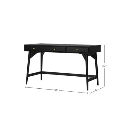 Flynn Large Desk, Black