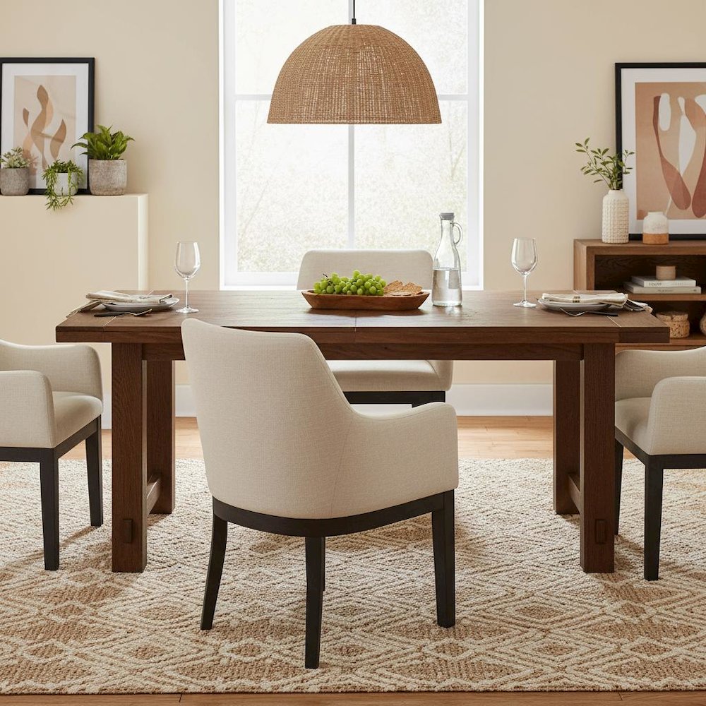 Modern Upholstered Side Chairs Set of 2 with Comfortable Seating Stylish Design