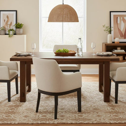Modern Upholstered Side Chairs Set of 2 with Comfortable Seating Stylish Design