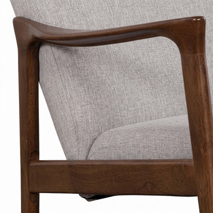 Starlight Canyon Home Lounge Chair, Medium Brown Frame, Light Grey Cushions
