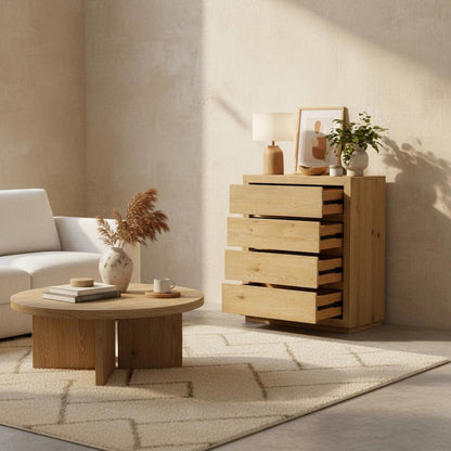 Five Drawer Chest White with Modern Farmhouse Design and Spacious Storage