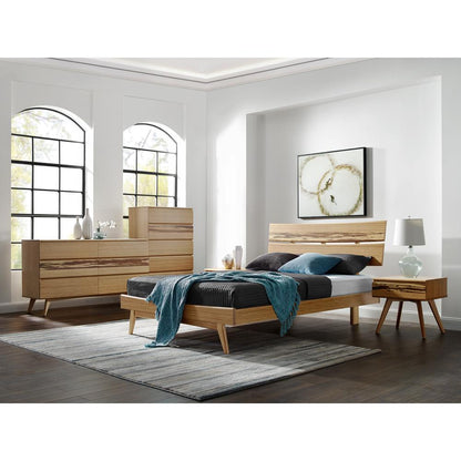 Azara Five Drawer High Chest, Caramelized