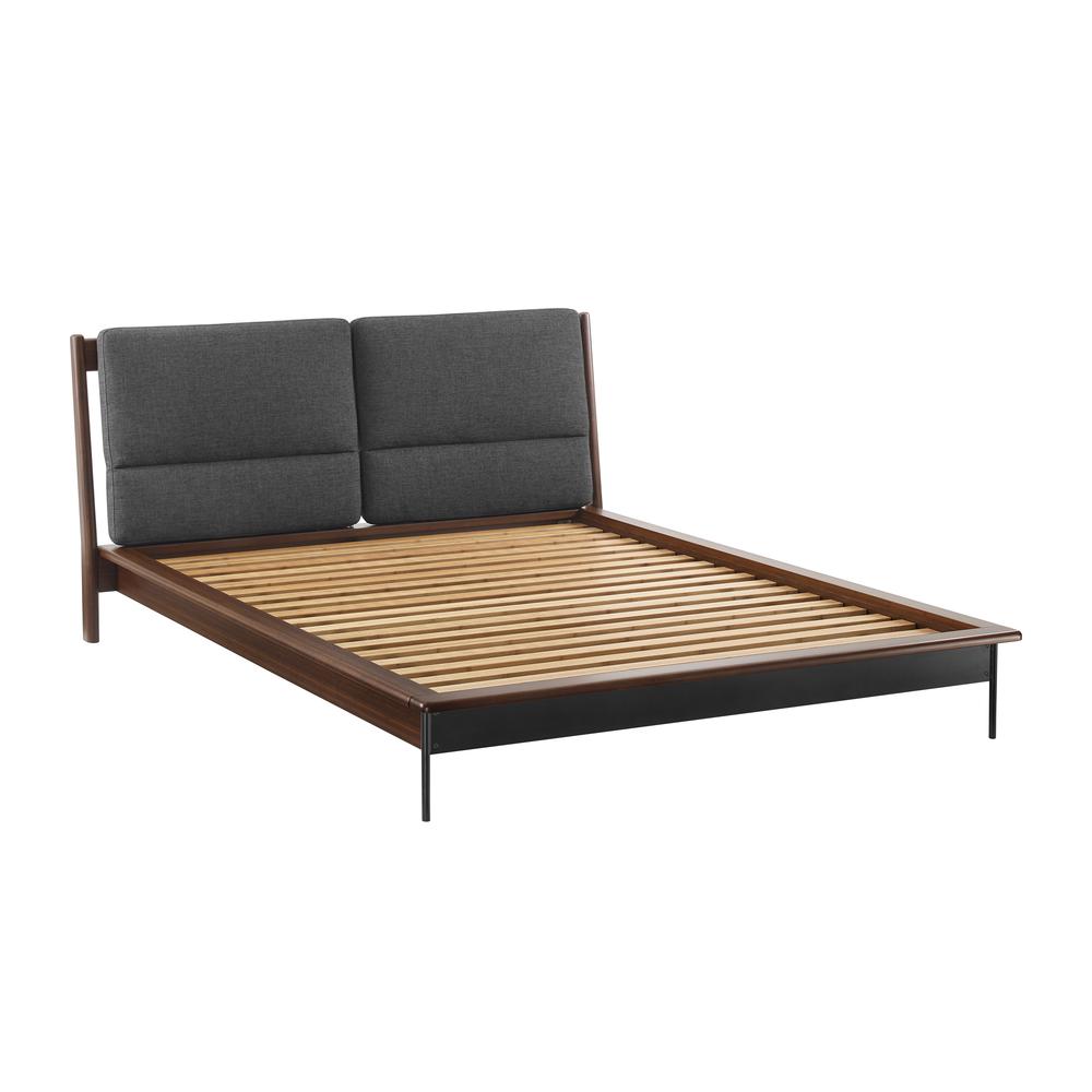 Park Avenue King Platform Bed with Fabric, Ruby