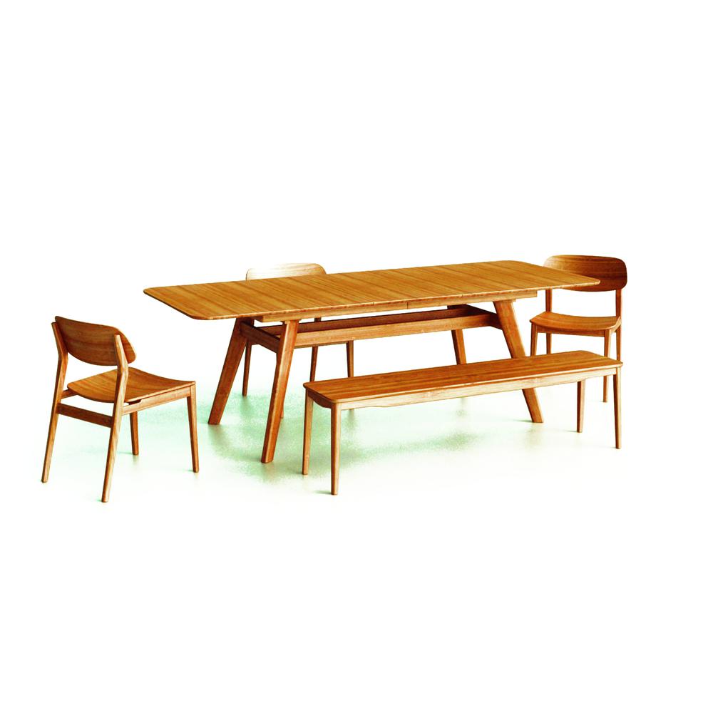 Currant 72 - 92" Extendable Dining Table, Caramelized