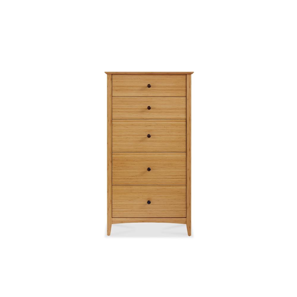 Willow Five Drawer Chest, Caramelized