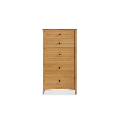 Willow Five Drawer Chest, Caramelized