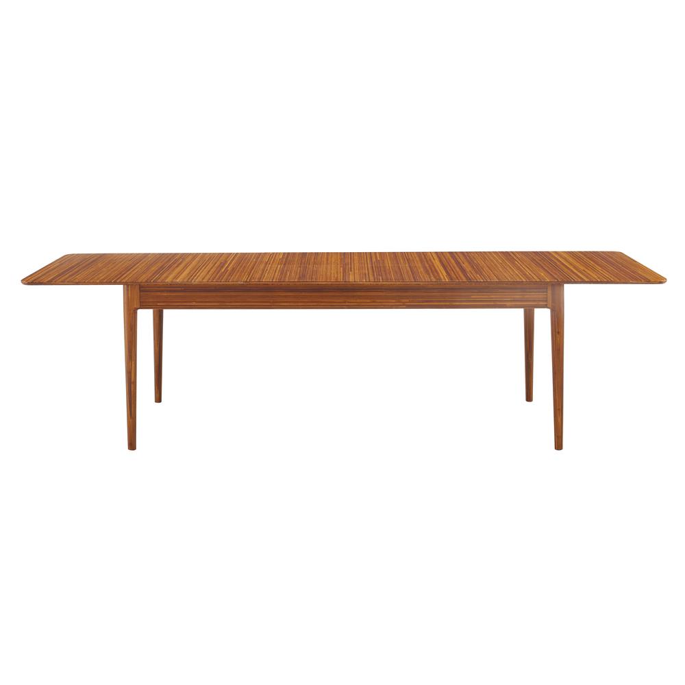 Erikka 110" Double-Leaves Extension Dining Table, Amber
