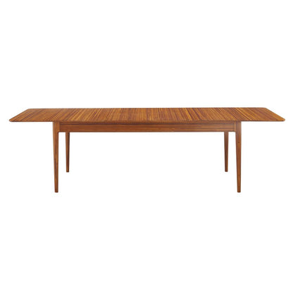 Erikka 110" Double-Leaves Extension Dining Table, Amber