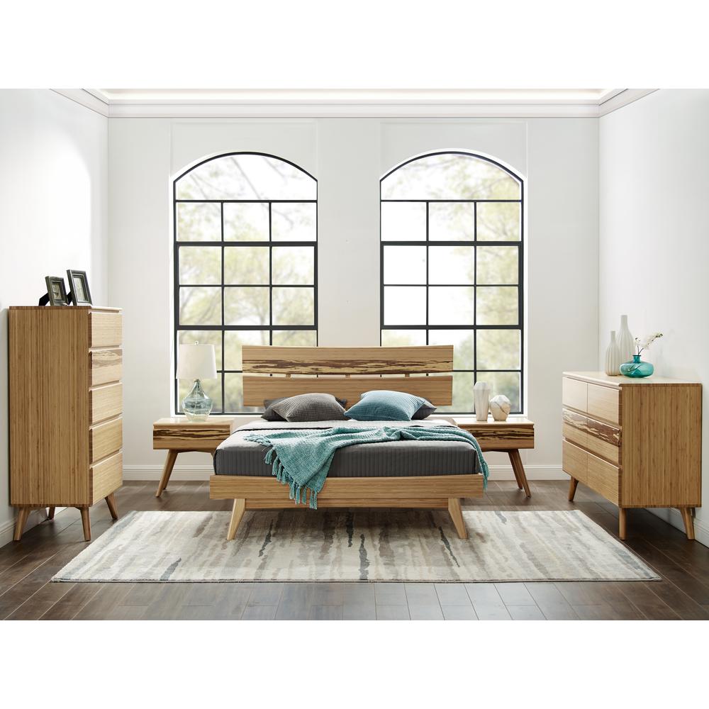 Azara Six Drawer Double Dresser, Caramelized