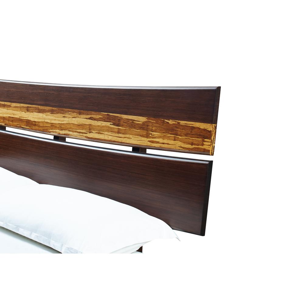 Azara California King Platform Bed, Sable