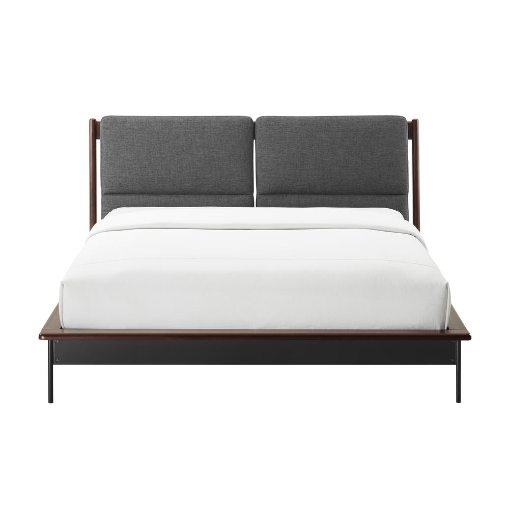 Park Avenue King Platform Bed with Fabric, Ruby