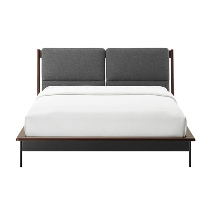 Park Avenue King Platform Bed with Fabric, Ruby