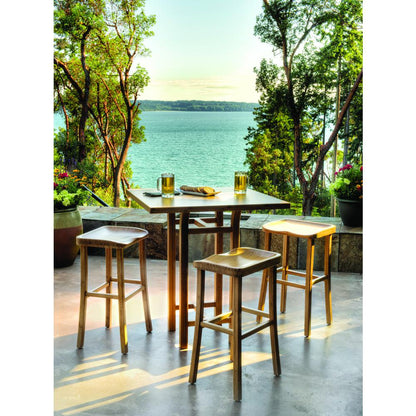 Tulip Bar Height Stool, Caramelized, (Set of 2)