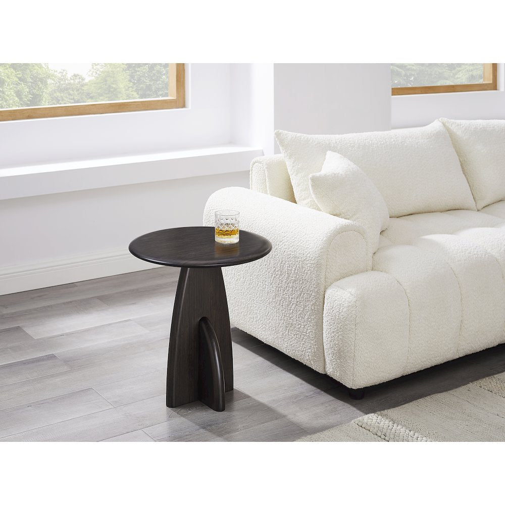 Zephyr Side Table, Caviar