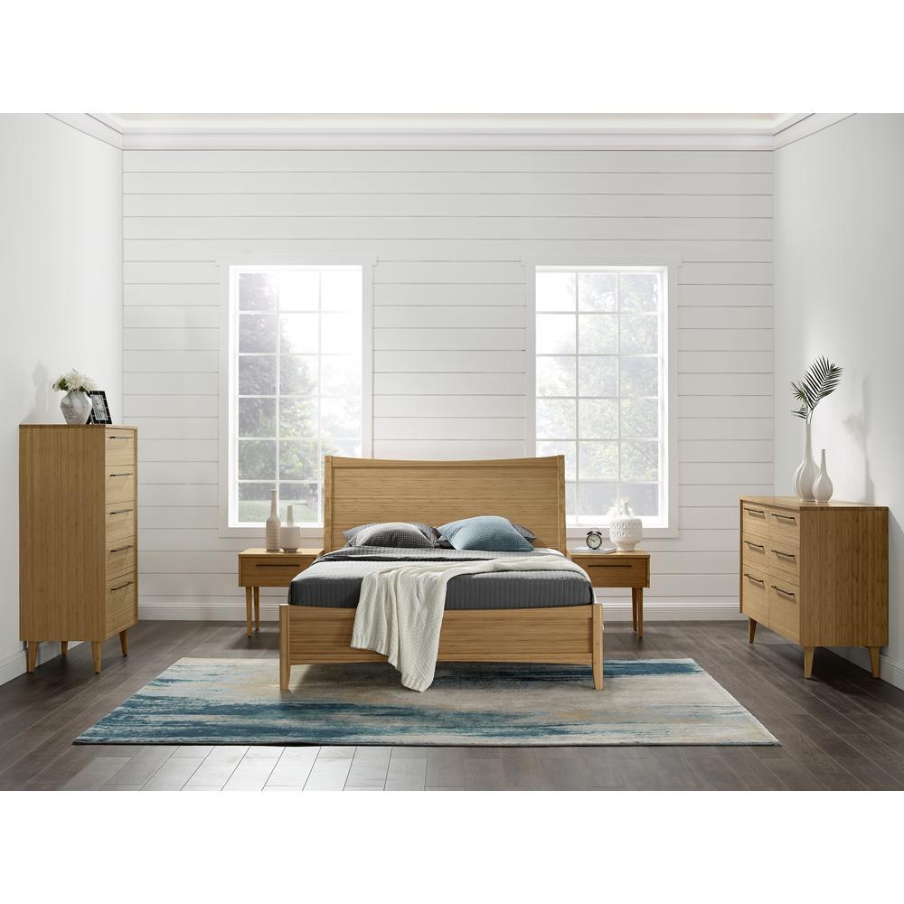 Willow Queen Platform Bed, Caramelized