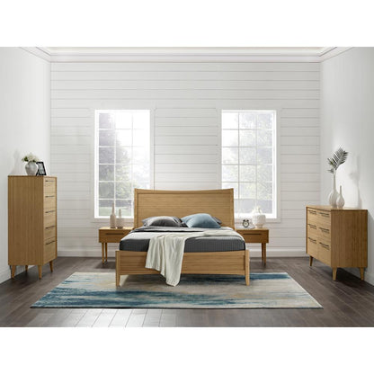 Willow Queen Platform Bed, Caramelized