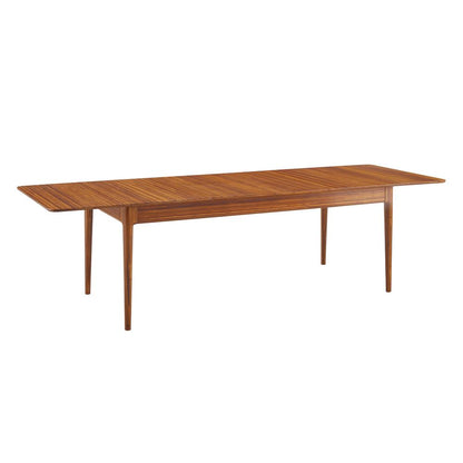 Erikka 110" Double-Leaves Extension Dining Table, Amber