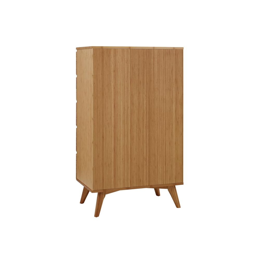 Azara Five Drawer High Chest, Caramelized