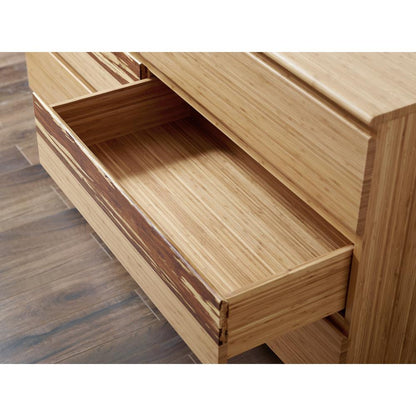 Azara Six Drawer Double Dresser, Caramelized