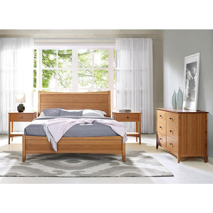 Willow Queen Platform Bed, Caramelized